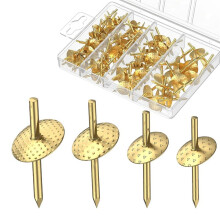 80 Pcs Picture Hanging Kit, Assorted Sizes, Gold Hooks for Wall Art and Mirrors