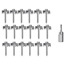 Fence Staples, Fence Nails for Softwood, Reusable Wire Fence Staples Screws for Mesh and Woven Fencing, Wire Fixer Hold