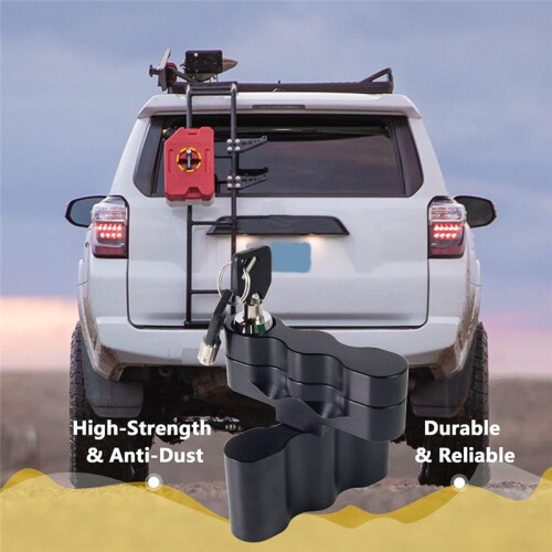 Pack Mount Lock, Locking Pack Mount with Backing Plate Base and 2 Keys, for Fuel Pack, Water Container, Storage Box 2