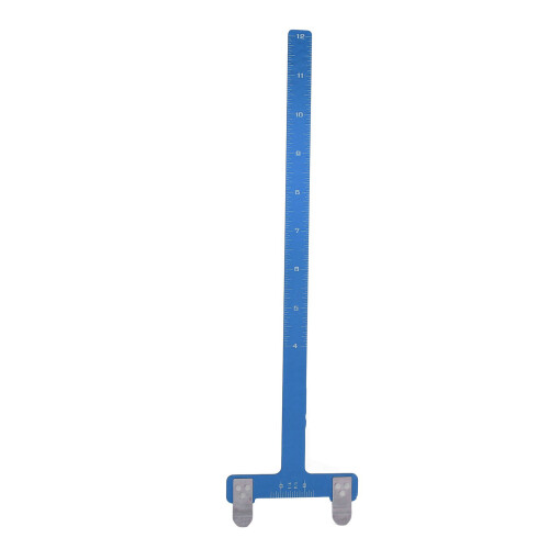 T Shaped Stainless Steel Bow Square Archery String Ruler Blue 1
