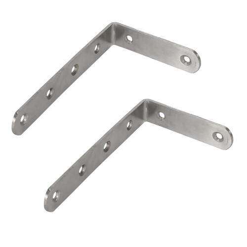2X Estante de Acero Inoxidable de 125X75 Mm en Forma de L Soporte Angular Soporte Angular