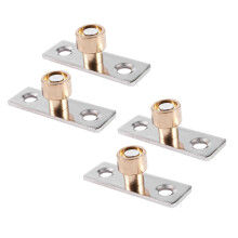 12mm Diameter Wooden Sliding Door Guide Metal Locator Stopper 4pcs