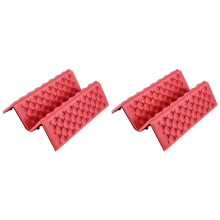 2X Personalized Folding Foam Waterproof  Pad Chair Cushion Red+Black