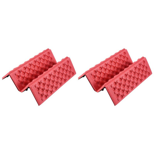 2X Personalized Folding Foam Waterproof  Pad Chair Cushion Red+Black