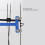 T Shaped Stainless Steel Bow Square Archery String Ruler Blue 7