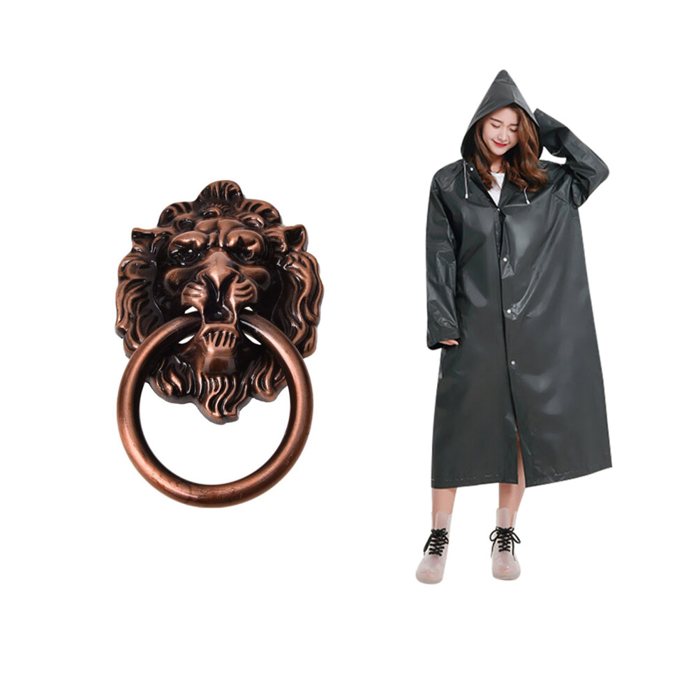 Antique Style Copper Tone Metal Lion Shaped Drawer Pull Handle With Fashion Eva Raincoat Waterproof Raincoat 4711947126543