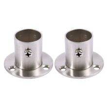 2X Schrank Kleiderschrank 22Mm Dia Pipe Hanging Rail Rod End Support Bracket