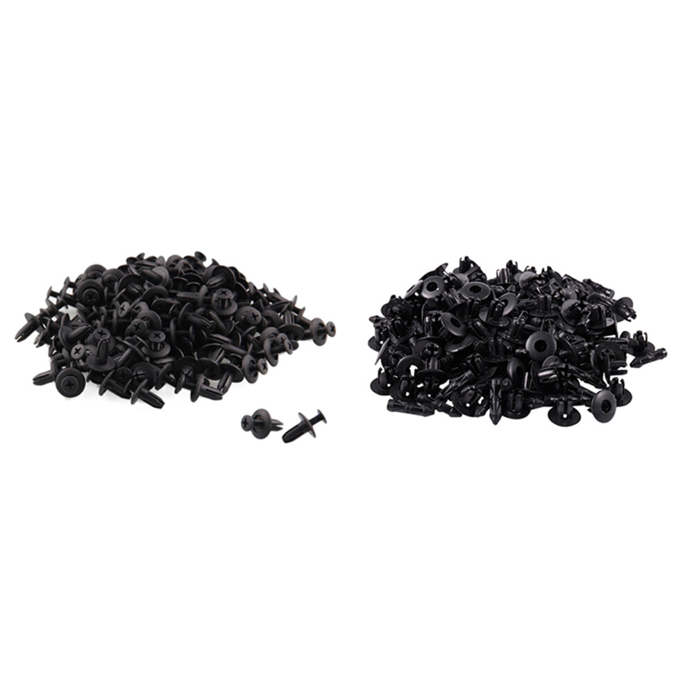 220Pcs Car Plastic Rivets Hole Dia Fastener Bumper Push Pin Clips-120Pcs 6Mm Hole & 100 Pcs 7Mm Hole 4712443507058