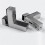 4Pcs Solid Metal Adjustable Wood/Glass Shelf Bracket Wall Mount, Brushed Silver 6