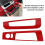 Interior Door Storage Organizer Cover Frame for Abarth 595 2007-2024 Red 7