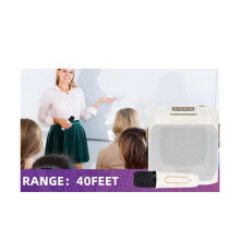 Haut-Parleur Karaoké Haute Puissance, Portable, Stéréo 360, Caisson de Basses Sans Fil Étanche avec Double Microphone-A