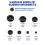 200Pcs 7Sizes Rubber Grommet Assortment Kit,Firewall Hole Plug Set Electrical Wire Gasket Solid Hole Plug Assortment Set 4