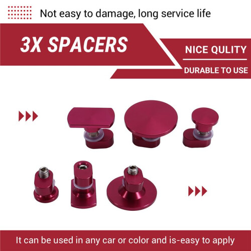 3pcs Car Dent Repair Toolpuller Dent Repair Accessorythickened Circular Washerhail Repair Tool 2