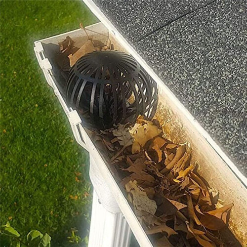 8Pcs Plastic Gutter Guards, Downpipe Leaf Guard, Downspout Filter, Drain Pipe Debris Dirt Protector, Drain Cover 2