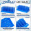 2 Pack  Plastic Test Tube Rack, 66 Columns, Drip Style Design, for Drying and Storing for Laboratory Scientific Lab 2