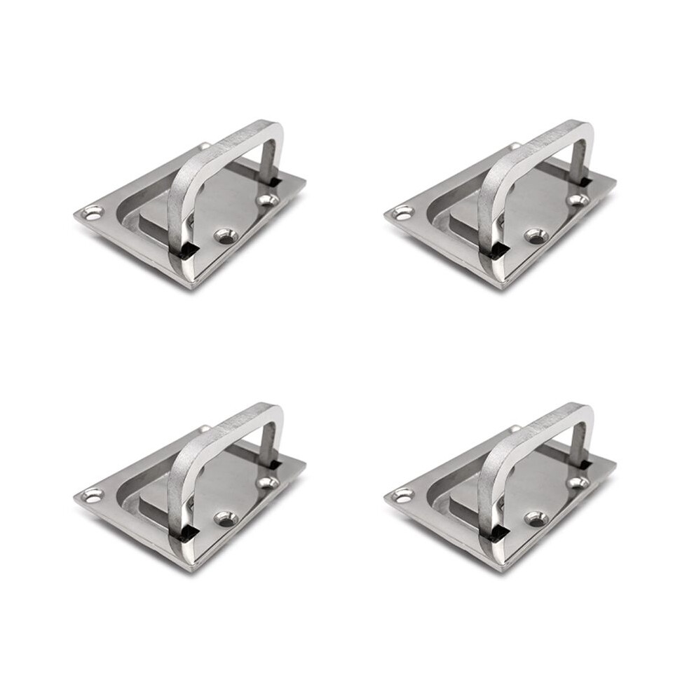 4X Stainless Steel 316 Flush Lift Ring Hatch Pull Handle Locker Cabinet Boat Marine Hardware 6034020664458