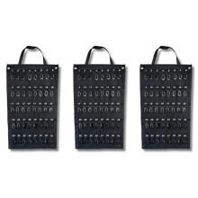 3X Versatile Roll- Key Storage Box, Portable Storage Box, Holds 40 Keys, Security Hook, for Home Office