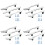12 Pcs Silver Kitchen Cabinet Drawer Pull Handles Knobs (Knife Fork Spoon) 1