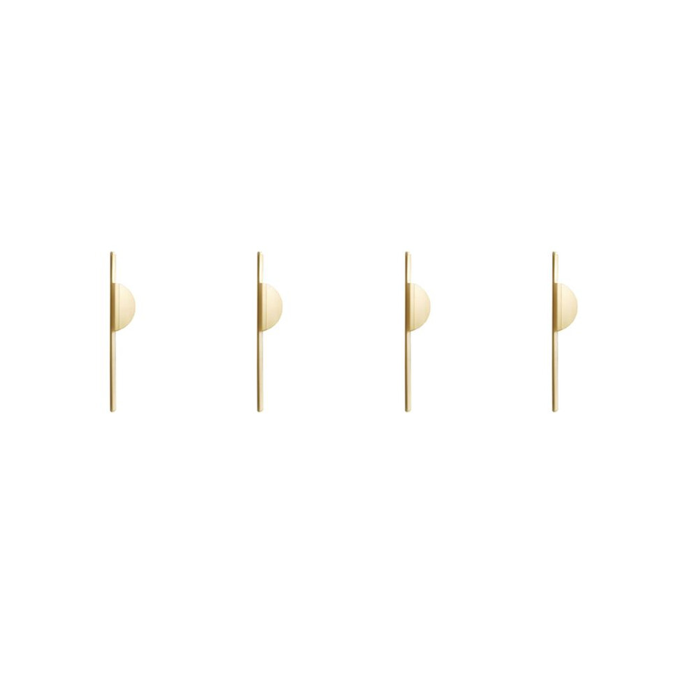4X Kitchen Pulls Cabinet Pulls Handle Brushed Brass Wardrobe Handles Closet Handles -Gold Large 4714127585925