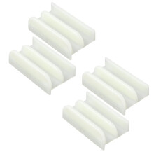 M6219 Sliding Shower Door Bottom Guide for Sliding Shower Door (Top Hung) Shower Door Guide 1/2 in Channels 4 Pack