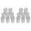 16 Pack Gutter Downspout Guards,Gutter Strainer Gutter Downspout Protectors for Preventing Blockage Leaves Debris 1