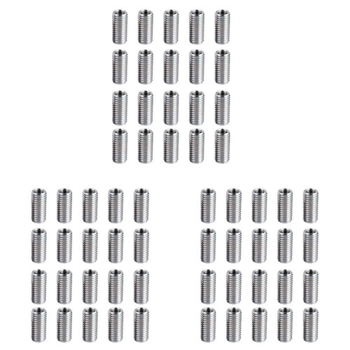 60 Pcs Thread Reducing Nuts, M8 Male to M6 Female Thread Screw Sleeve Bolt Conversion Nuts, Threaded Reducers Adapters