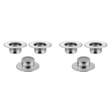 Bathtub Drain Cover, Bathroom Sink Strainer, Drain Hair Catcher for Bathtub Laundry Utility Sink, B(6-Pack)