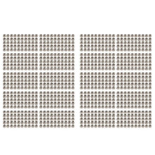 1000Pcs M2 Zinc Plated Self-Locking Nylon Insert Hex Lock Nuts