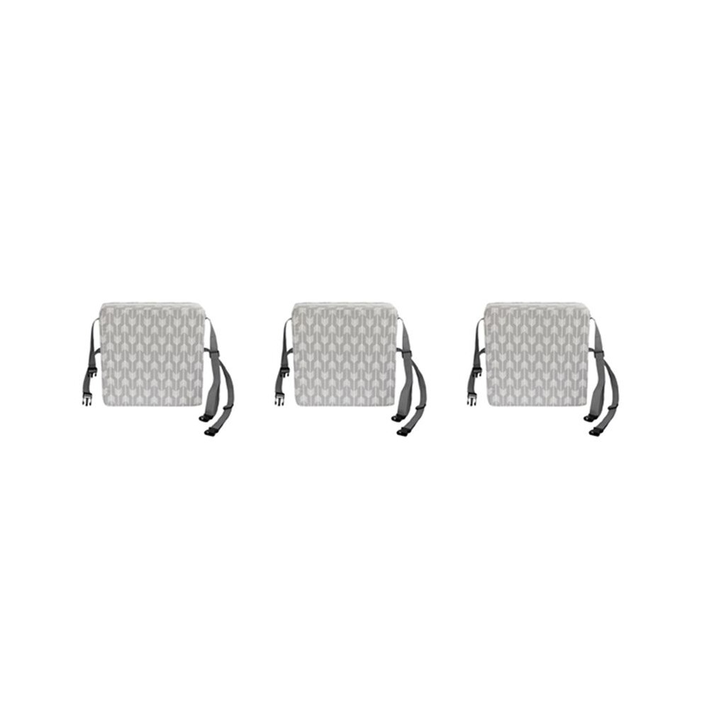 3X Children Increased Chair Pad Baby Dining Cushion Adjustable Removable Highchair Chair Booster Cushion Chair White