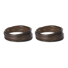 2X Wicker Repair Kit, Plastic Rattan for Patio Chair Repair Flat Wicker Furniture Repair Replacement