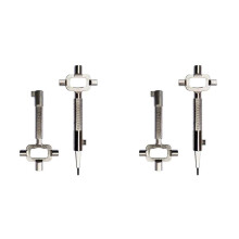 2X Locksmith Tools Multi-Purpose Lock Cylinder Auxiliary Adjustment Rod Lock Cylinder Gauge Cam Turner Spindle Turner