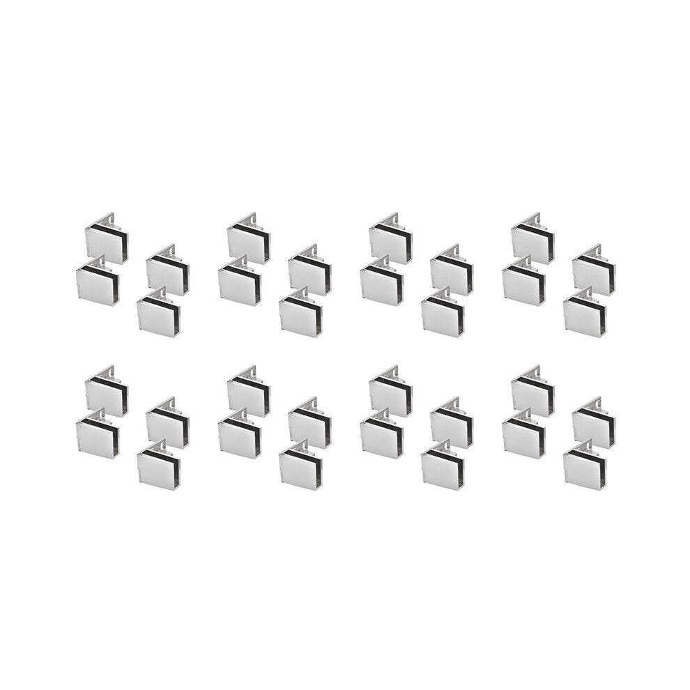 32 Pack Glass Door Hinges Glass Cabinet Door Hinge Glass Wine Cabinet Hinge Glass Display Hinge 4714127507361