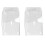 2X Cubierta Impermeable para Timbre Inalámbrico Timbres de Puerta Ring Chime Button Protector Transparente 1