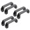 Cabinet Drawer Door Plastic Handle Pull Knob 120mm 4.7 inch 6 Pcs 1
