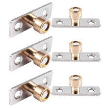 6piezas 12mm Diámetro de Madera Puerta Corredera GuíA Metal Localizador Tapón