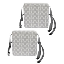 2X Children Increased Chair Pad Baby Dining Cushion Adjustable Removable Highchair Chair Booster Cushion Chair