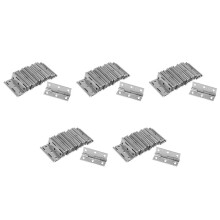 de 2,5 Pulgadas de Largo 6 Orificios de Montaje de Acero Inoxidable Butt Bisagras 100 PC