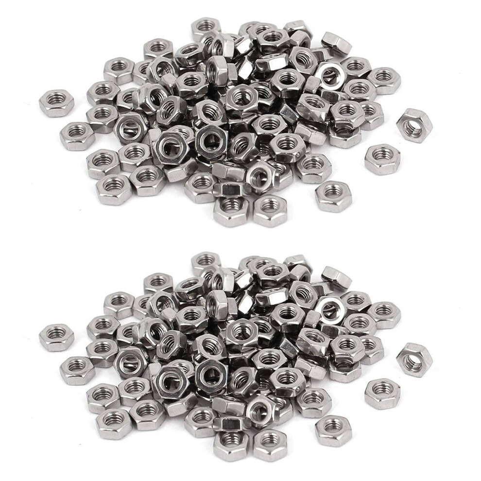 Metric M3 Hex Nuts 304 Stainless Steel Fastener Din934 200Pcs For Bolt 6031866482789