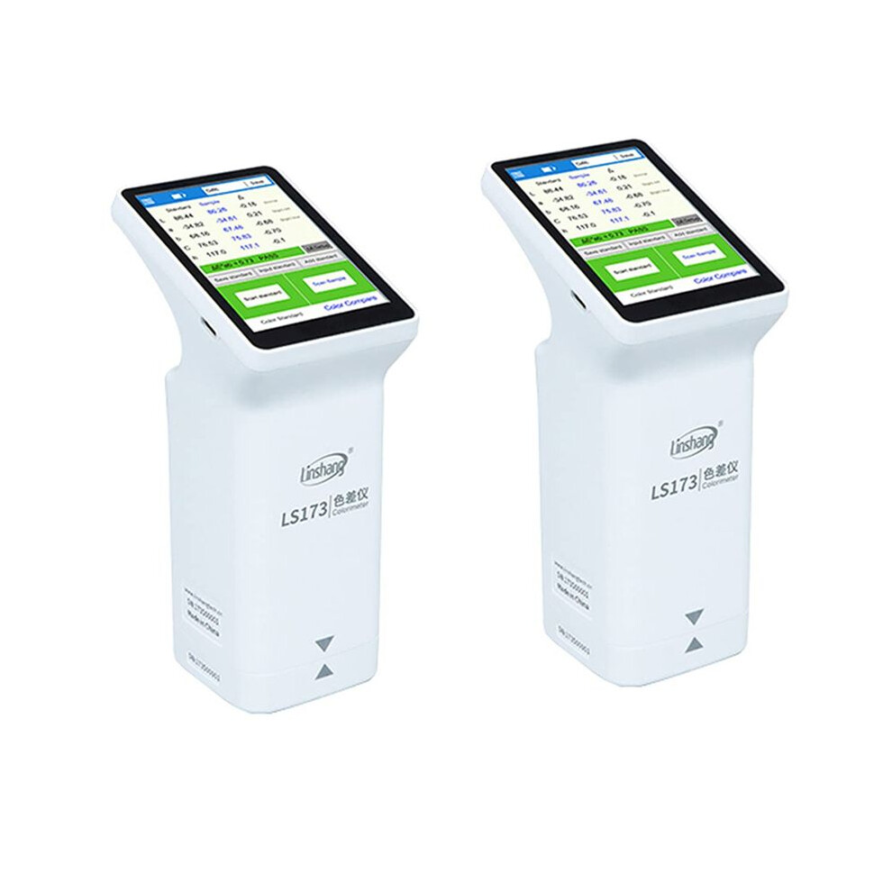 2X Linshang Ls173 Touch Screen Colorimeter For Coating Ceramic Plastic Paint Color Measurement Comparison 4712494450266