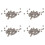 200Pcs M2 Zinc Plated Self-Locking Nylon Insert Hex Lock Nuts 1