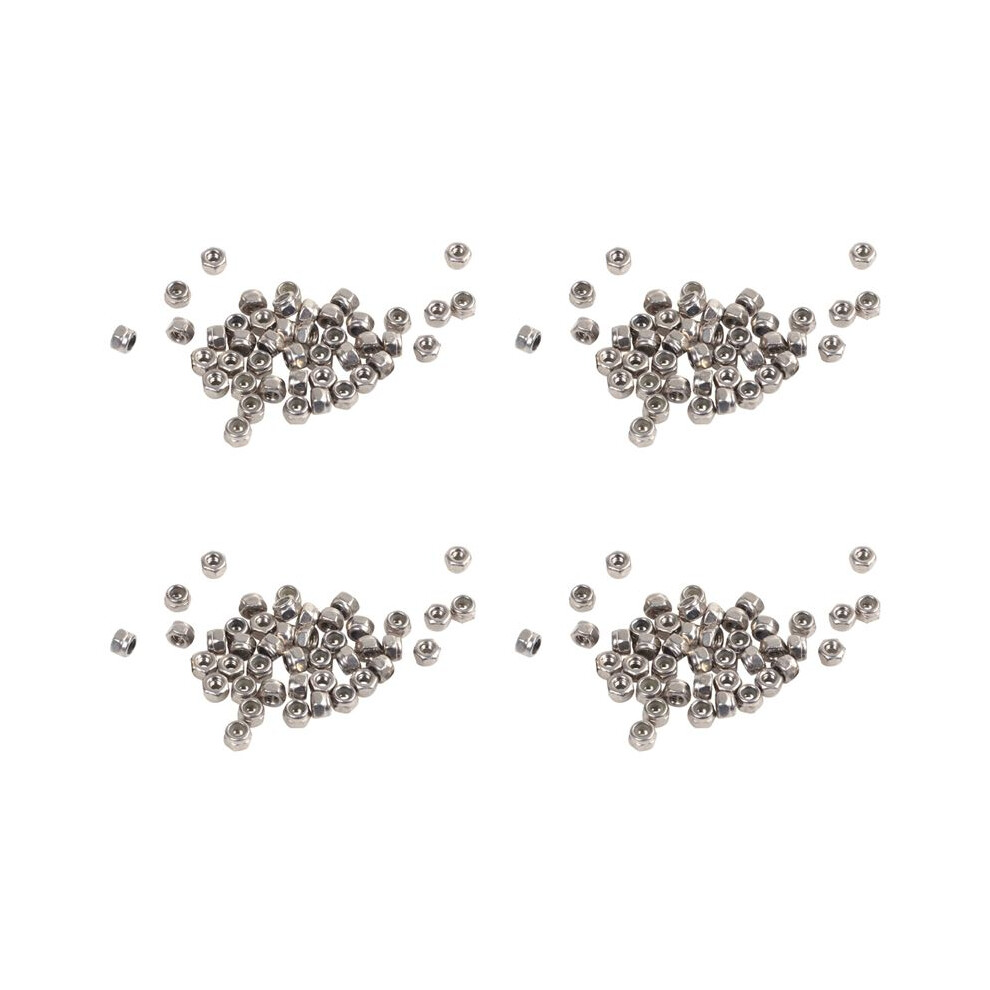 200Pcs M2 Zinc Plated Self-Locking Nylon Insert Hex Lock Nuts 6033169692261