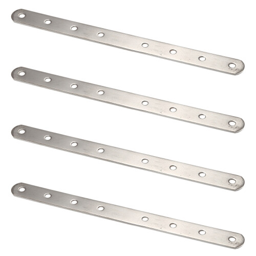 4X Metall 8 LöCher Flach Gerade Design Eckwinkel Winkel 250mm