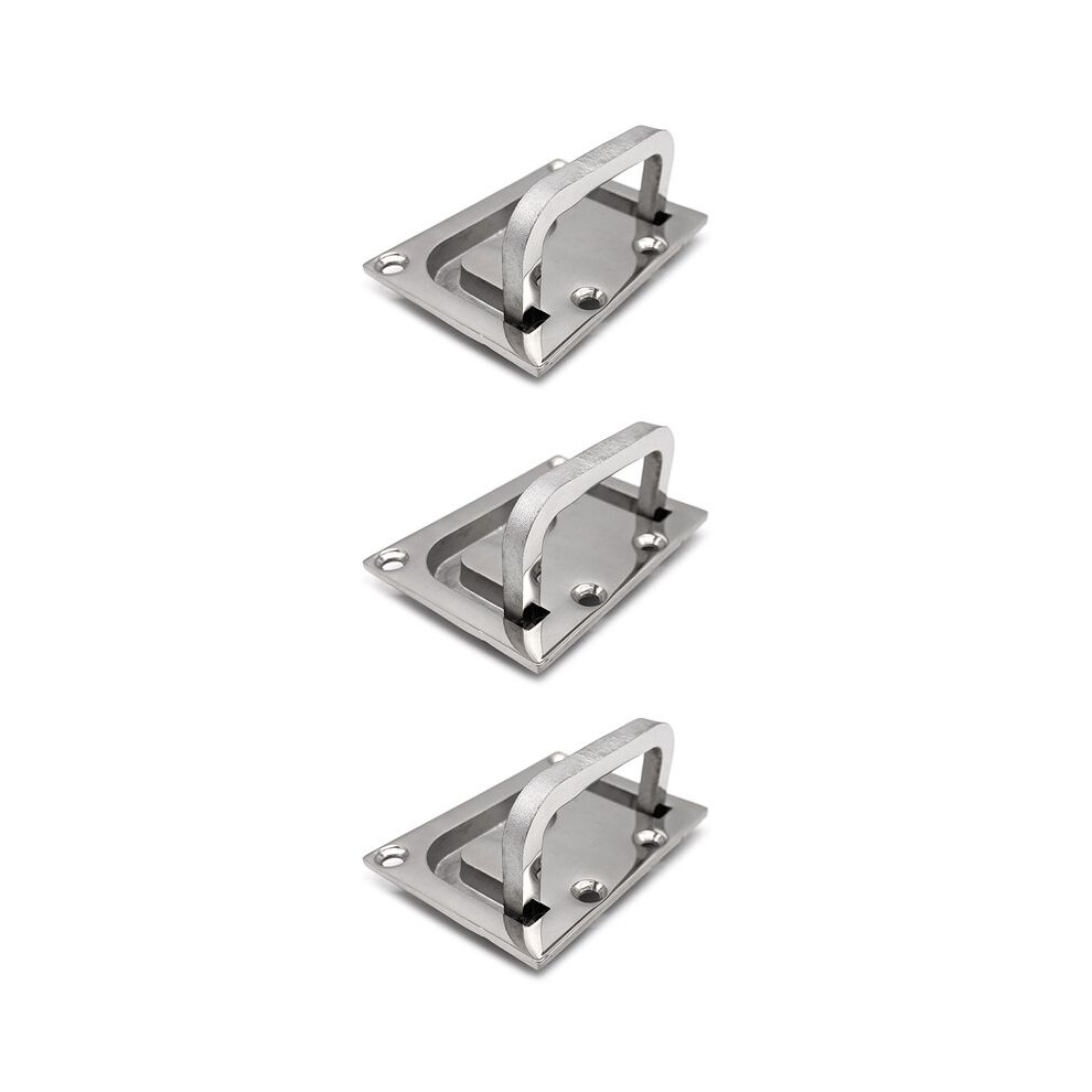 3X Stainless Steel 316 Flush Lift Ring Hatch Pull Handle Locker Cabinet Boat Marine Hardware 4711184462893