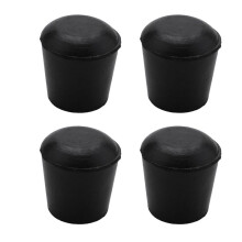 40 Pc-Gummi-Kegel-Form-Schreibtisch-Fuß-Schutz-Stuhl-Bein-Spitze-Auflage-Schwarzes