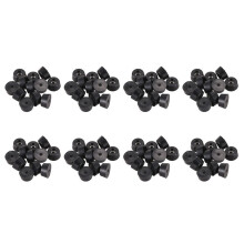 Furniture Non-Slip Tapered Rubber Feet Washer 22mm x 10mm 96 Pcs