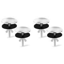 4pcs 2 Inch Kitchen Sink Hole Covers, Stainless Steel Faucet Hole Cover Sink Tap Hole Plug Cap for Leakage Prevention