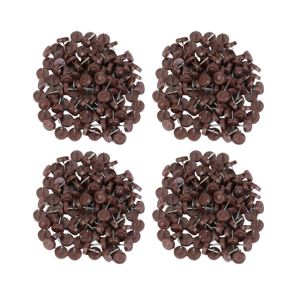 400 Pcs Chair Table Furniture Leg Bottom Feet Plastic Pads Glides Skid Nail Wood Floor Furniture Protector Noise Killer 4712869941795