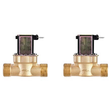 2X Water Valve G3/4 Inch Brass Solenoid Valve AC220V for Water Heater