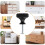 10Pack Kitchen Cabinet Knobs Knurled Dresser Knobs Cabinet Hardware Aluminum Knobs for Dresser Drawers Black 3