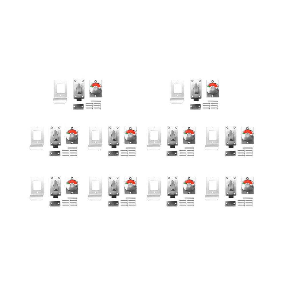10X Bathroom Toilet Wc Indicator Privacy Dead Bolt Door Lock Vacant Engaged 4713607182821